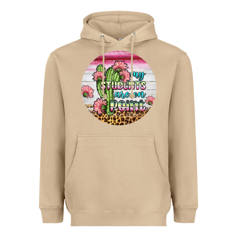 My Students Are On Point Round Earring Heavyweight Hoodie by BundleAndBundleShop | Teevron