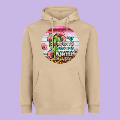 My Students Are On Point Round Earring Heavyweight Hoodie Designed By Bundleandbundleshop