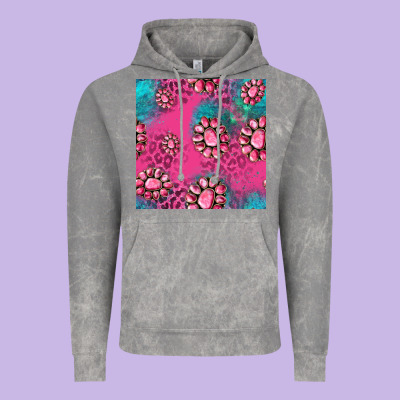 Pink Turquoise Gemstoes Seamless Pattern Vintage Hoodie Designed By Hra Design Shop