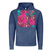 Vintage Denim pink turquoise gemstoes seamless pattern Vintage Hoodie - HRA Design Shop