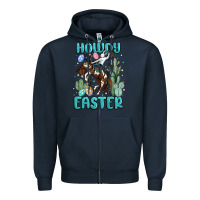 Navy howdy easter Zipper Hoodie - MaliasSmallBusiness