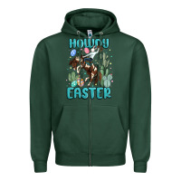 Sports Green howdy easter Zipper Hoodie - MaliasSmallBusiness