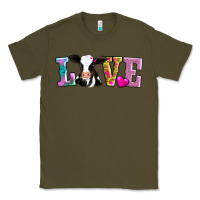 Army Green love with cow Classic Tee - AdoDesignShop