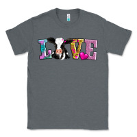 Charcoal Heather love with cow Classic Tee - AdoDesignShop