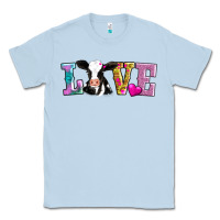 Dusty Blue love with cow Classic Tee - AdoDesignShop