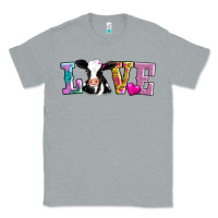 Heather Grey love with cow Classic Tee - AdoDesignShop