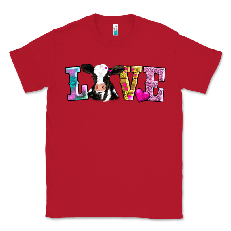 Love With Cow Classic Tee by AdoDesignShop | Teevron