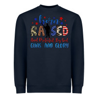 Navy born raised and protected by god guns and glory Heavyweight Sweatshirt - JahusDesignShop