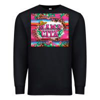 Black mama cita cactus serape Premium Sweatshirt - LillyAllenDesigns