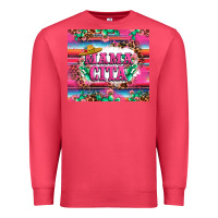 Cardinal mama cita cactus serape Premium Sweatshirt - LillyAllenDesigns
