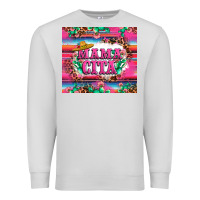 Dove Grey mama cita cactus serape Premium Sweatshirt - LillyAllenDesigns