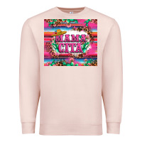 Pale Pink mama cita cactus serape Premium Sweatshirt - LillyAllenDesigns