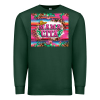 Sports Green mama cita cactus serape Premium Sweatshirt - LillyAllenDesigns
