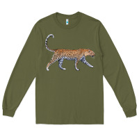 Army Green leopard Long Sleeve Tee - LillyAllenDesigns