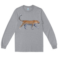 Heather Grey leopard Long Sleeve Tee - LillyAllenDesigns