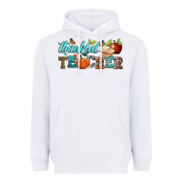 White thankful teacher Heavyweight Hoodie - BundleAndBundleShop