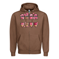 Chestnut custom name valentine's day school pencils Zipper Hoodie - MaliasSmallBusiness