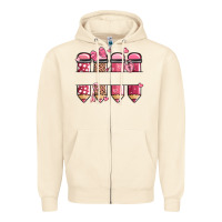 Sandshell custom name valentine's day school pencils Zipper Hoodie - MaliasSmallBusiness