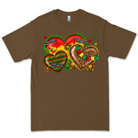 Cacao juneteenth heart Premium Tee - texasbilliewilder
