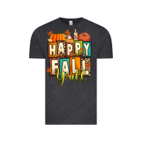 Vintage Black happy fall y'all Vintage Tee - Artiststas