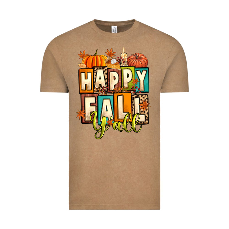 Happy Fall Y'all Vintage Tee by Artiststas | Teevron