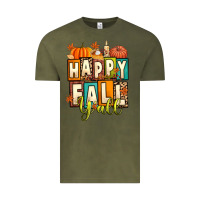 Vintage Olive happy fall y'all Vintage Tee - Artiststas