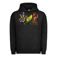 Pigment Black peace love crawfish mardi gras Urban Hoodie - CowGirlArtShop