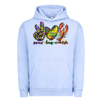 Pigment Grape Ice peace love crawfish mardi gras Urban Hoodie - CowGirlArtShop