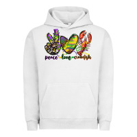Pigment Lunar Rock peace love crawfish mardi gras Urban Hoodie - CowGirlArtShop