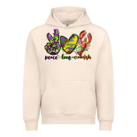 Sandshell peace love crawfish mardi gras Urban Hoodie - CowGirlArtShop