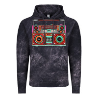 Cloud Black Boombox Vintage Hoodie - FaDigitalArtStudio