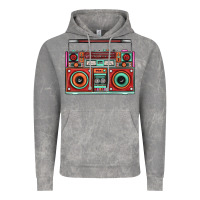 Cloud Rock Boombox Vintage Hoodie - FaDigitalArtStudio