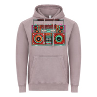 Vintage Zinc Boombox Vintage Hoodie - FaDigitalArtStudio