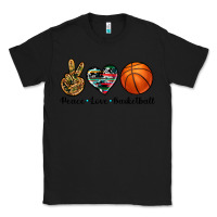 Black peace love basketball Classic Tee - Artiststas