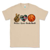 Mushroom peace love basketball Classic Tee - Artiststas