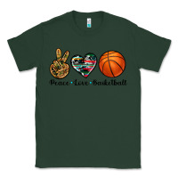 Sports Green peace love basketball Classic Tee - Artiststas
