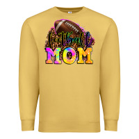 Antique Gold football mom Premium Sweatshirt - LillyAllenDesigns