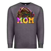 Charcoal Heather football mom Premium Sweatshirt - LillyAllenDesigns