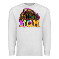 Oatmeal Heather football mom Premium Sweatshirt - LillyAllenDesigns