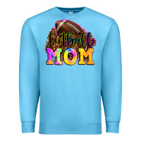 Ocean Blue football mom Premium Sweatshirt - LillyAllenDesigns