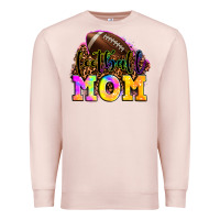 Pale Pink football mom Premium Sweatshirt - LillyAllenDesigns