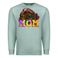 Seafoam football mom Premium Sweatshirt - LillyAllenDesigns
