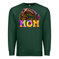 Sports Green football mom Premium Sweatshirt - LillyAllenDesigns