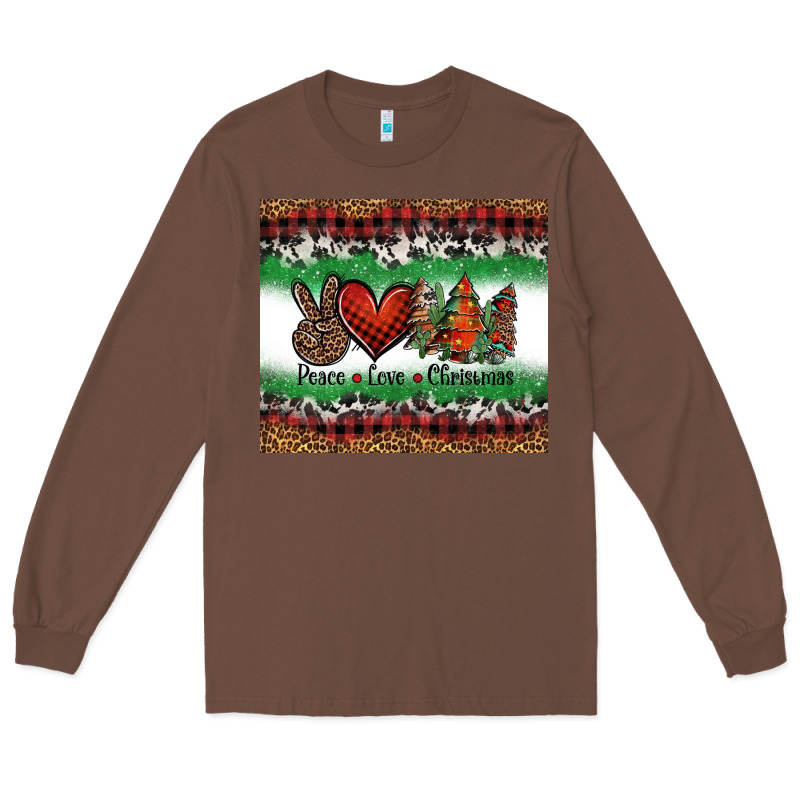 Peace Love Christmas Trees Long Sleeve Tee by Jasminsmagicworld | Teevron