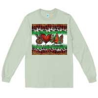 Matcha Peace Love Christmas Trees Long Sleeve Tee - Jasminsmagicworld