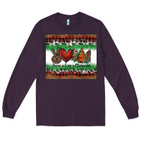 Plum Peace Love Christmas Trees Long Sleeve Tee - Jasminsmagicworld