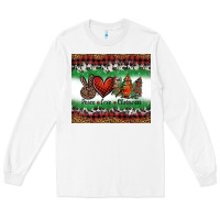White Peace Love Christmas Trees Long Sleeve Tee - Jasminsmagicworld