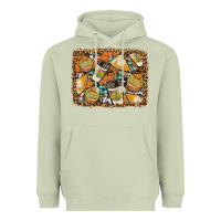 Matcha autumn distressed background Heavyweight Hoodie - BundleAndBundleShop