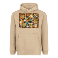 Mushroom autumn distressed background Heavyweight Hoodie - BundleAndBundleShop