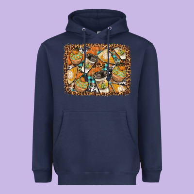 Autumn Distressed Background Heavyweight Hoodie Designed By Bundleandbundleshop